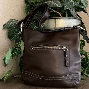 COACH Dark Brown Crossbody Bag 1416
